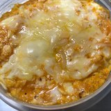 レンジで作るピザ風オートミール